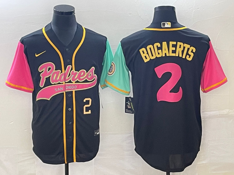 Men's San Diego Padres #2 Xander Bogaerts Number Brack NEW 2023 City Connect Cool Base Stitched Jers Men's San Diego Padres #2 Xander Bogaerts Number Brack NEW 2023 City Connect Cool Base Stitched Jers