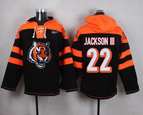 Nike Bengals #22 William Jackson III Black Player Pullover Hoodie