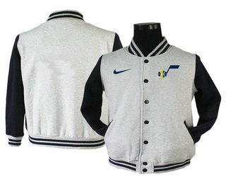 Utah Jazz Nike Gray Stitched NBA Jacket