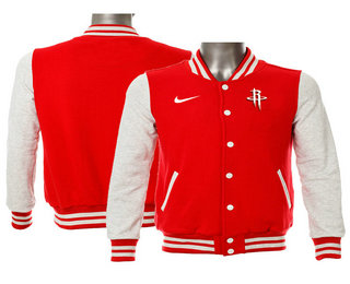 Houston Rockets Nike Red Stitched NBA Jacket