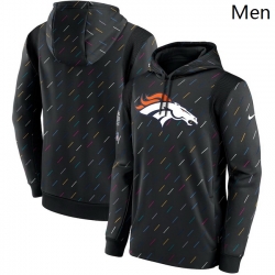 Denver Broncos Nike Charcoal 2021 Crucial Catch Therma Pullover Hoodie - Click Image to Close