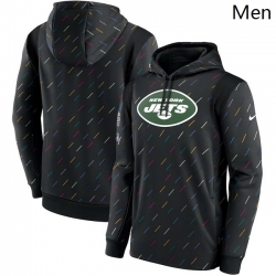 New York Jets Nike Charcoal 2021 Crucial Catch Therma Pullover Hoodie