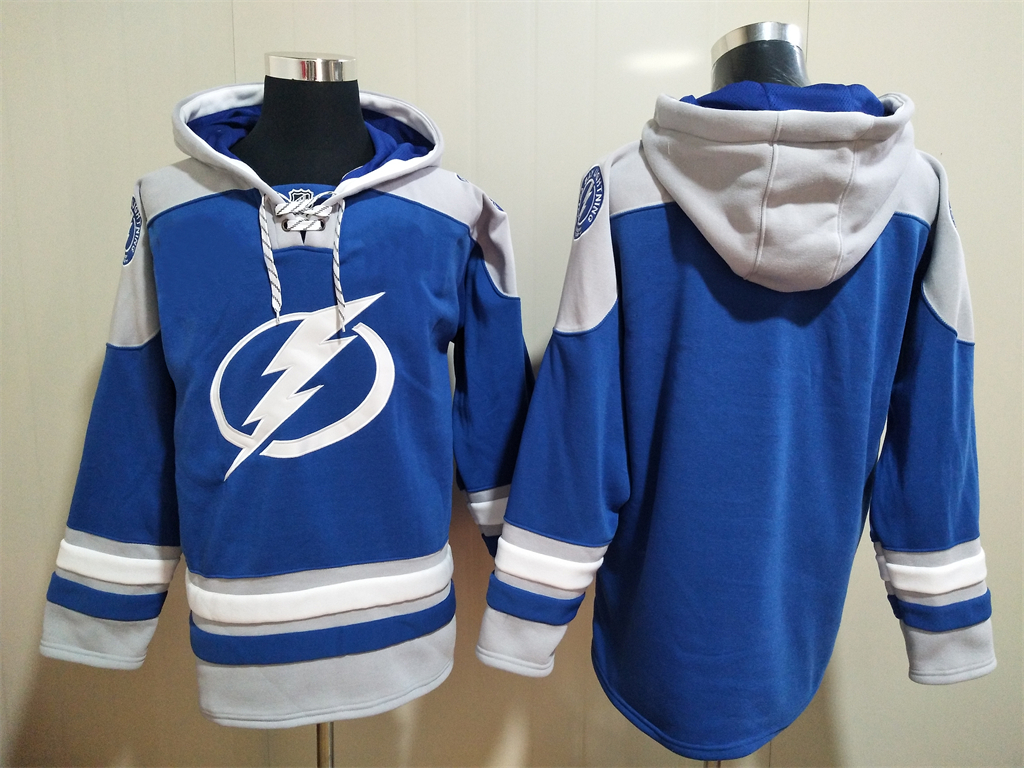 Tampa Bay Lightning Royal Blue Blank Hoodie