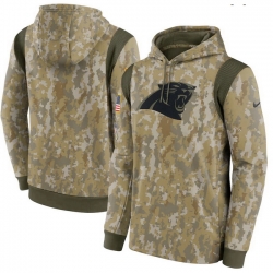 Carolina Panthers Nike Camo 2021 Salute To Service Therma Performance Pullover Hoodie
