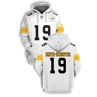White Pittsburgh Steelers #19 JuJu Smith-Schuster 2021 Pullover Hoodie