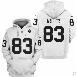 Las Vegas Raiders #83 Darren Waller White 2021 Pullover Hoodie