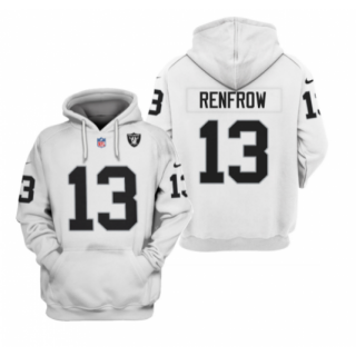 Las Vegas Raiders #13 Hunter Renfrow White 2021 Pullover Hoodie