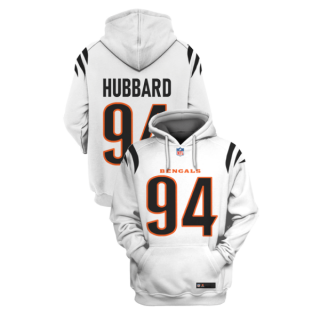 Cincinnati Bengals #94 Sam Hubbard White 2021 Pullover Hoodie