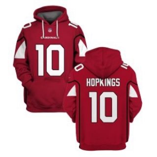 Arizona Cardinals #10 DeAndre Hopkins Red 2021 Pullover Hoodie