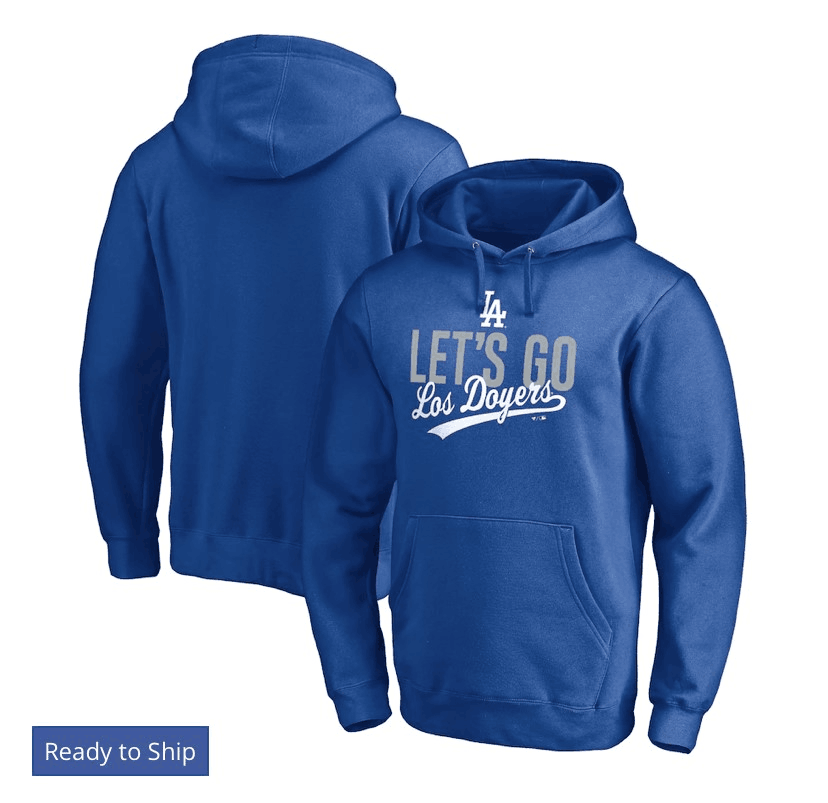 Los Angeles Dodgers Blue Pullover Hoodie