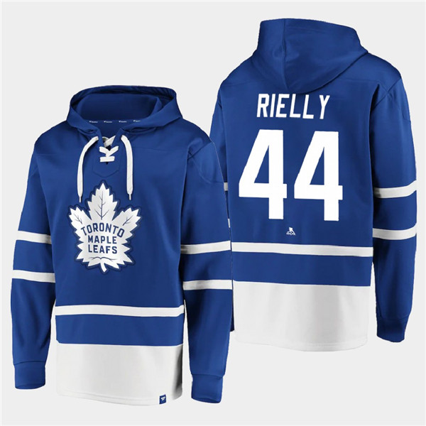 Toronto Maple Leafs #44 Morgan Rielly Blue All Stitched Sweatshirt Hoodie