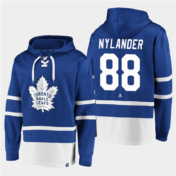 Toronto Maple Leafs #88 William Nylander Blue All Stitched Sweatshirt Hoodie