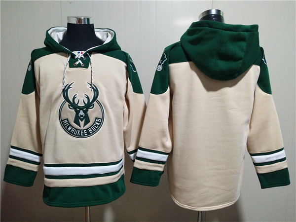 Milwaukee Bucks Blank Cream Hoodie