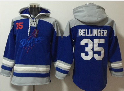 Los Angeles Dodgers #35 Cody Bellinger Blue Ageless Must Have Lace Up Pullover Hoodie