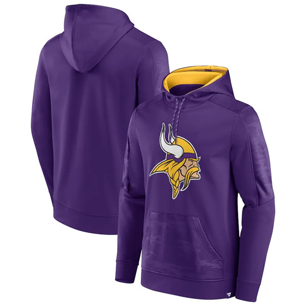 Minnesota Vikings Purple On The Ball Pullover Hoodie