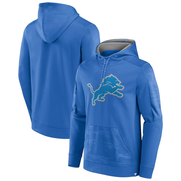 Detroit Lions Blue On The Ball Pullover Hoodie