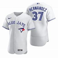Toronto Blue Jays #37 Teoscar Hernandez White Flex Base Stitched Jersey
