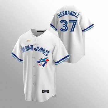 Toronto Blue Jays #37 Teoscar Hernandez White Stitched MLB Cool Base Nike Jersey