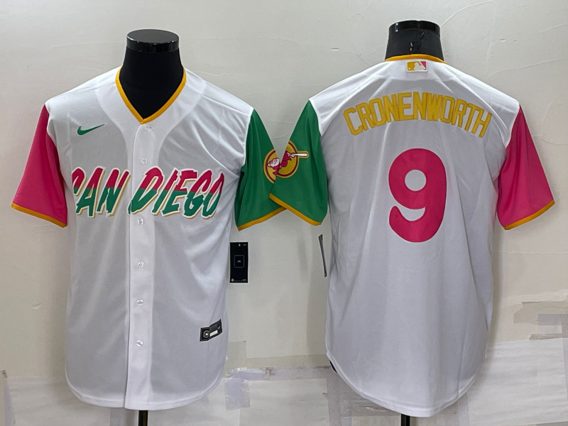 San Diego Padres #9 Jake Cronenworth White 2022 City Connect Cool Base Stitched Jersey