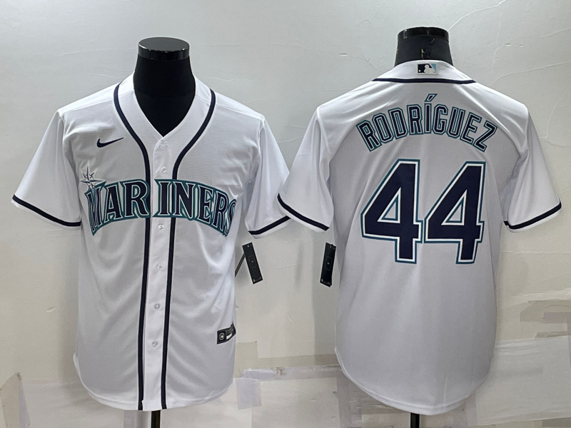 Seattle Mariners #44 Julio Rodriguez White Stitched MLB Cool Base Nike Jersey