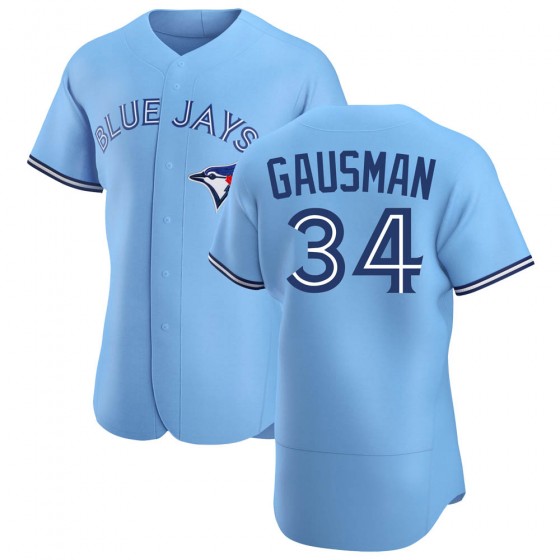 TORONTO BLUE JAYS #34 KEVIN GAUSMAN BLUE POWDER ALTERNATE JERSEY