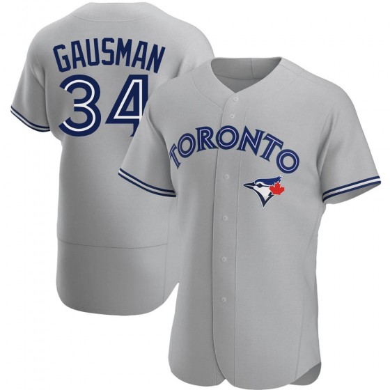 TORONTO BLUE JAYS #34 #34 KEVIN GAUSMAN GRAY ROAD JERSEY