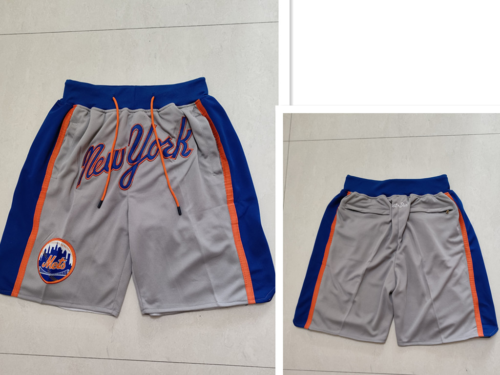 New York Mets Just Don Gray Swingman Shorts