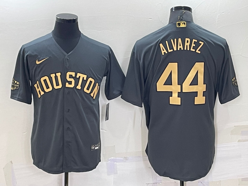 Houston Astros #44 Yordan Alvarez Grey 2022 All Star Stitched Cool Base Nike Jersey