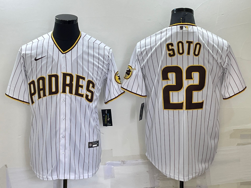 San Diego Padres #22 Juan Soto White Stitched MLB Cool Base Nike Jersey