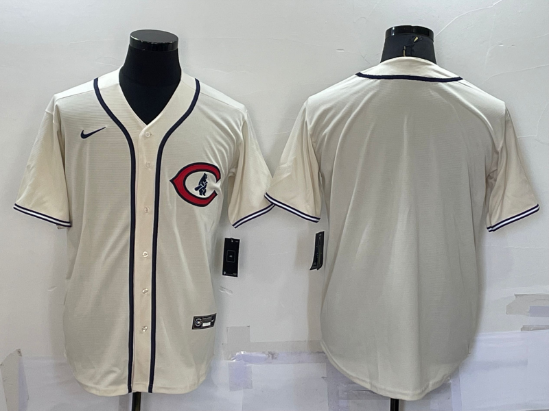 Chicago Cubs Blank Cream Turn Back the Clock Stitched MLB Cooperstown Collection Nike Jersey