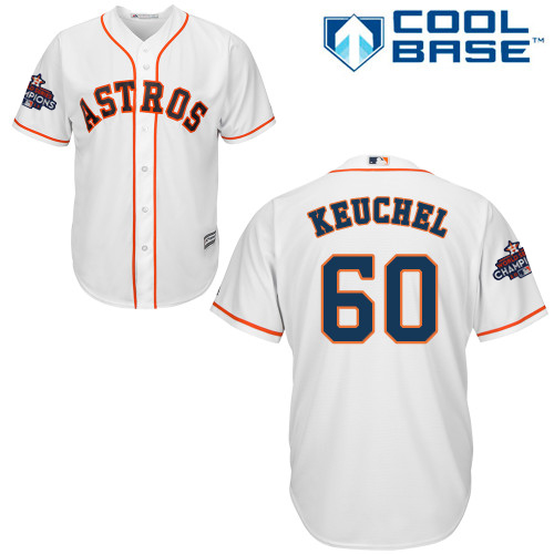 Astros #60 Dallas Keuchel White New Cool Base 2017 World Series Champions Stitched MLB Jersey