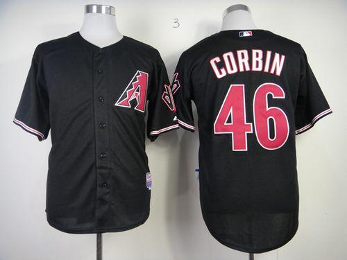 Diamondbacks #46 Patrick Corbin Black Cool Base Stitched MLB Jersey