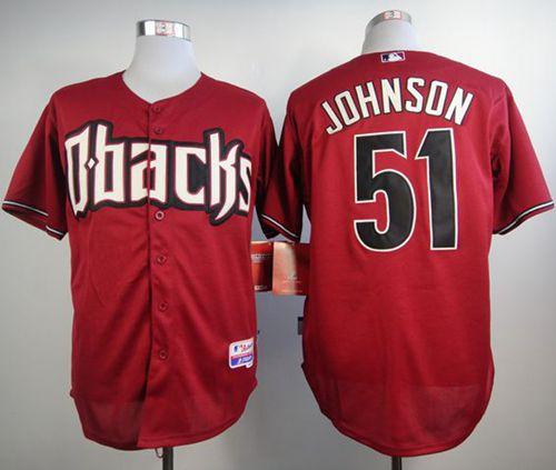 Diamondbacks #51 Randy Johnson Black Cool Base Stitched MLB Jersey