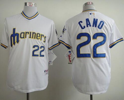 Mariners #22 Robinson Cano White 1979 Turn Back The Clock Stitched MLB Jersey