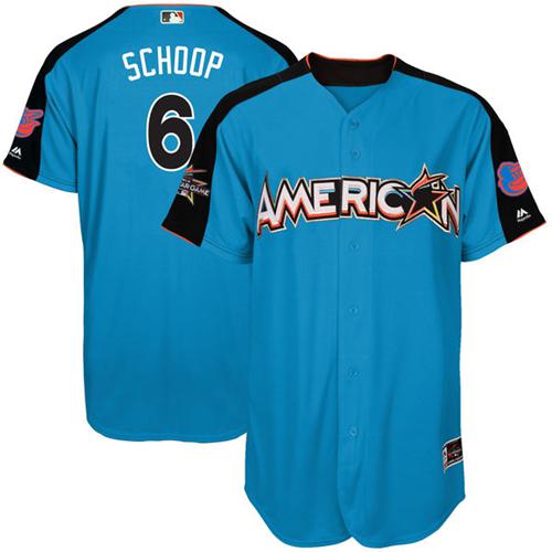 Orioles #6 Jonathan Schoop Blue 2017 All-Star American League Stitched MLB Jersey