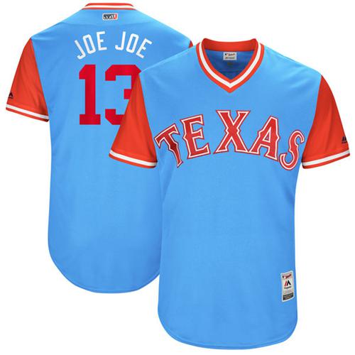 Rangers #13 Joey Gallo Light Blue "Joe Joe" Players Weekend Authentic Stitched MLB Jersey