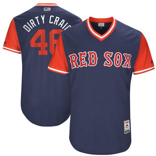 Red Sox #46 Craig Kimbrel Navy "Dirty Craig" Players Weekend Authentic Stitched MLB Jersey