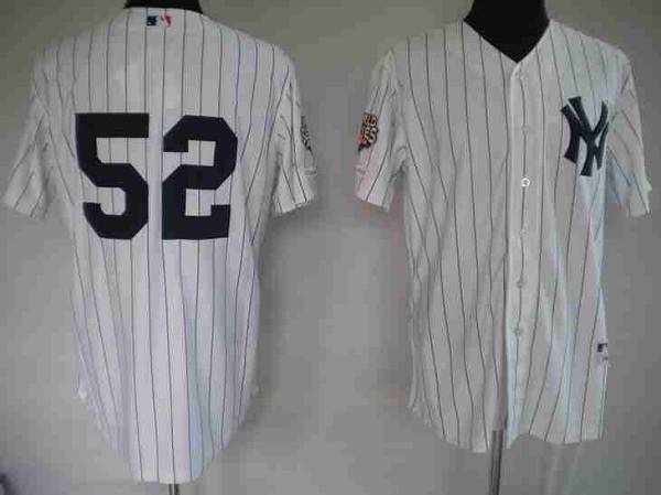 Yankees #52 C.C. Sabathia Stitched White MLB Jersey