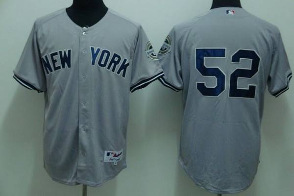 Yankees #52 C.C. Sabathia Stitched Grey MLB Jersey