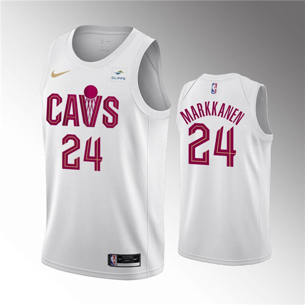 Cleveland Cavaliers #24 Lauri Markkanen Association Edition Stitched Basketball Jersey