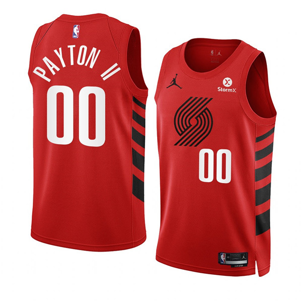 Portland Trail Blazers #00 Gary Payton II 2022-23 Red Statement Edition Swingman Stitched Basketball