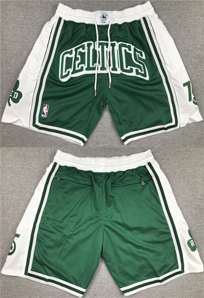 Boston Celtics Green Shorts (Run Small)