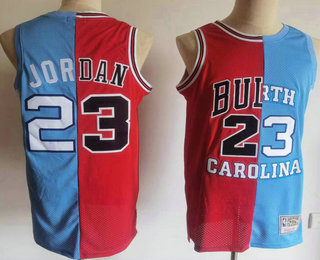 Chicago Bulls #23 Michael Jordan Blue Red Two Tone Stitched Hardwood Classic Swingman Jersey