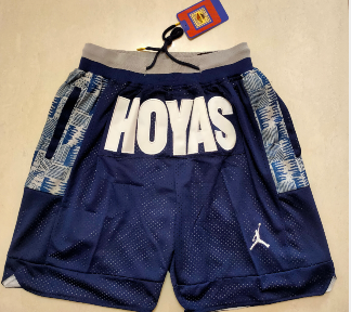 Georgetown Hoyas Navy Blue College Just Don Shorts Swingman Shorts