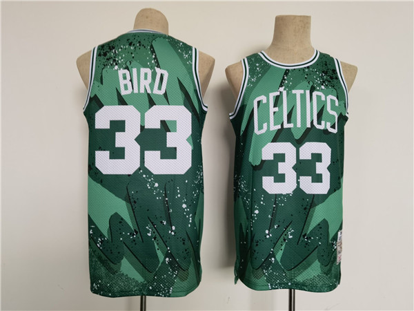 Boston Celtics #33 Larry Bird Green Throwback basketball Jersey