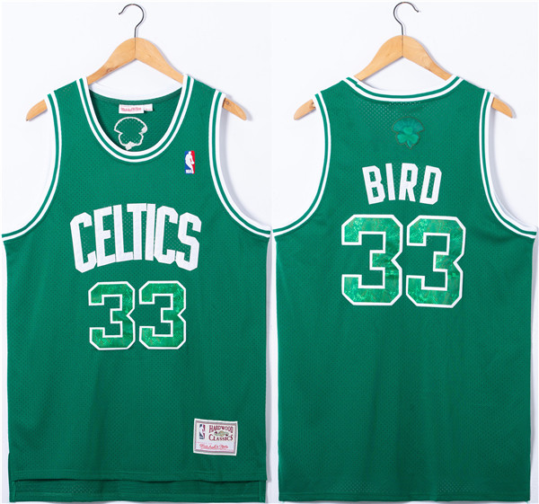 Boston Celtics #33 Larry Bird Green Throwback basketball Jersey