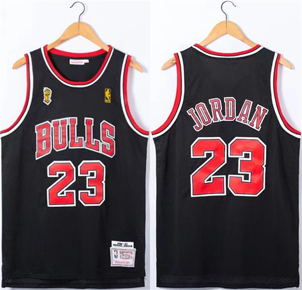 Chicago Bulls #23 Michael Jordan Red 1996-97 Throwback Champions Stitched Jersey