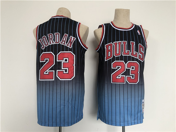 Chicago Bulls #23 Michael Jordan Balck Throwback Stitched Jersey