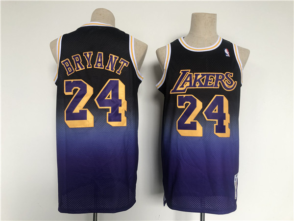 Los Angeles Lakers #24 Kobe Bryant Purple Throwback basketball Jersey