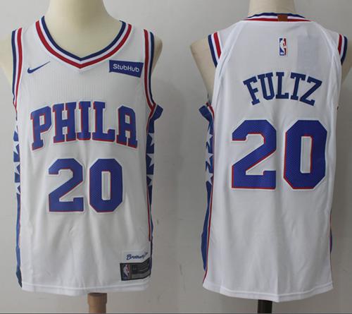 Nike 76ers #20 Markelle Fultz White NBA Swingman Association Edition Jersey